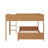 Wooden Bunk Bed With Built-In Storage Shelf & Ladder, With Slat Support, No Box Spring Needed-1237707891