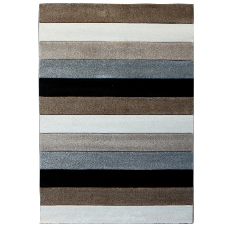 Anbritt Striped Hand Woven Area Rug, Rectangle 160 x 230cm