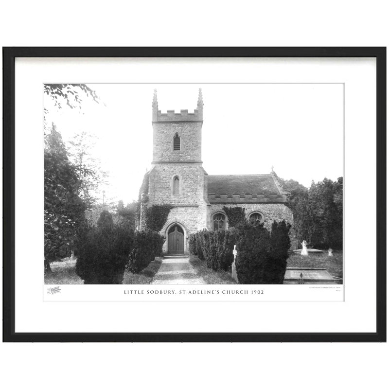 Little Sodbury, St Adeline - Single Picture Frame Print, 45cm H X 60cm W x 2cm D