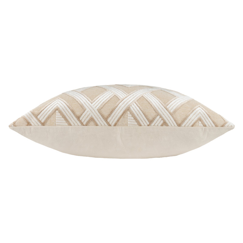 Henley Geometric Square Throw Cushion Covers, Cream