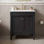 Meuble-lavabo avec lavabo intégré en céramique et tablette de rangement réglable