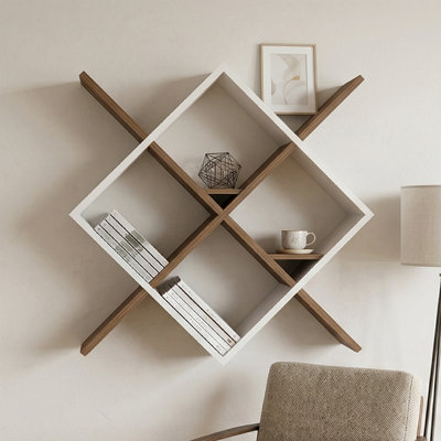 Elara Geometric Floating Shelf