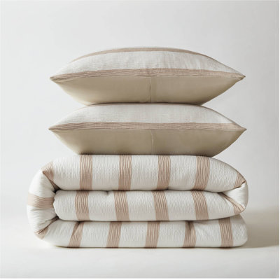 3-Piece Yarn-Dyed Striped Comforter