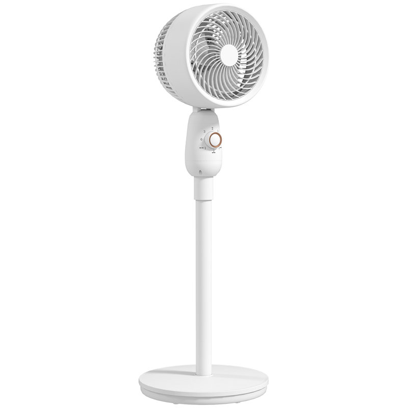 17 Stories 91cm Oscillating Pedestal / Standing Fan Fan, White