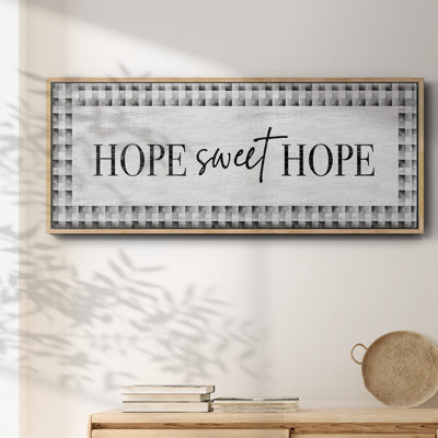 «Hope Sweet Hope», toile encadrée