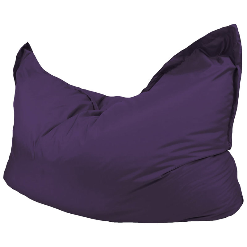 Athis Polyester Outdoor Friendly Refillable Bean Bag Chair, Purple