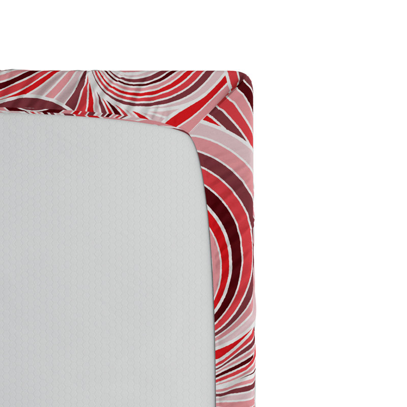 Microfiber Abstract Fitted Sheet, Twin XL Fitted Sheet