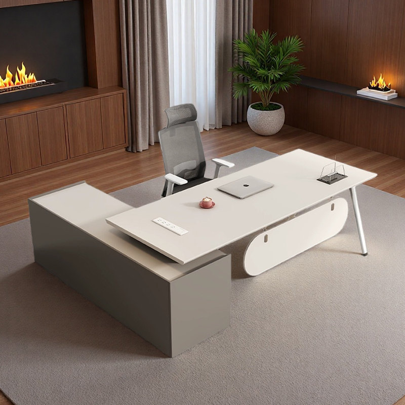 Bureau de fabrication en bois manufacturé durable, H 29,53 po x l 94,49 po x P 62,99 po