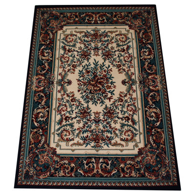 Barrville Rectangle Oriental Hand Hooked Area Rug