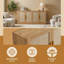 Buffet 67 po à 4 portes en rotin 67 po avec beaucoup de rangement et finition caramel