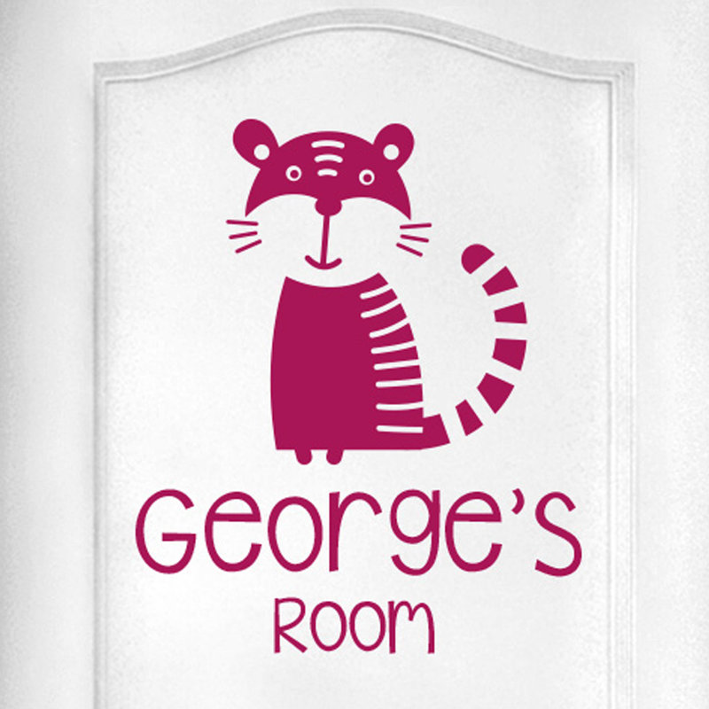 Animals Wall Decal, Violet