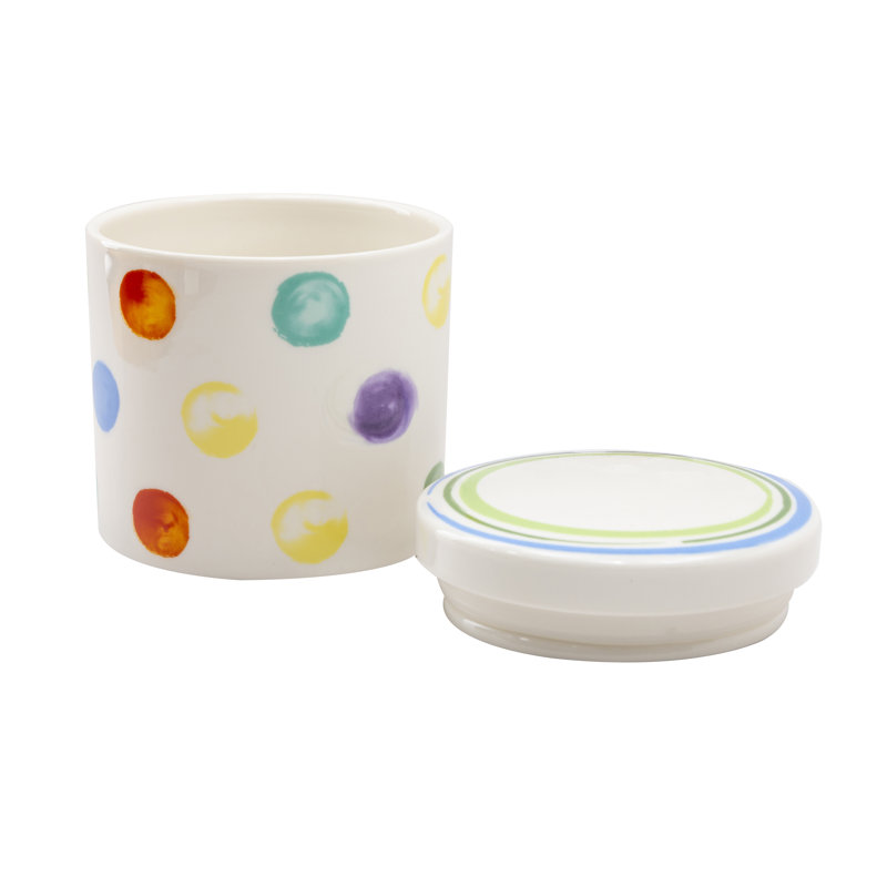 Pot de cuisine en porcelaine Gumdrops, H 4,75 po x l 4,5 po x P 4,5 po