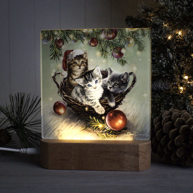 Christmas Kittens Night Light