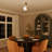 1 - Light Semi Flush Mount with White Jade Glass