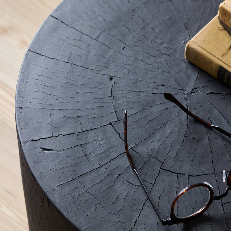 Layo End Table-Black Resin