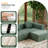 90" Compression Cloud Frameless Modular Sectional Sofa With Right Chaise Lounge - Modern Minimalist Corduroy Couch, Deep Seat & No Assembly Required-1821666158