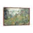 Toile avec cadre en bois brun classique
