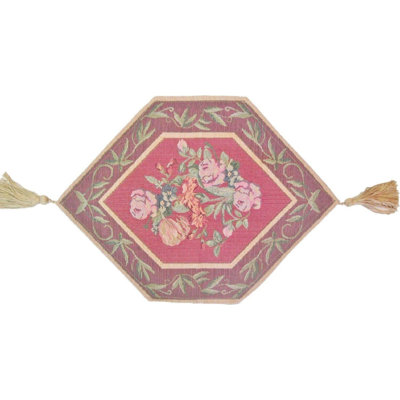 Field of Roses Woven Table Runner
