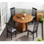 Chaises de cuisine rembourrées, ensemble de 2 chaises de salle à manger en bois-655155092-655155090