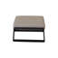Repose-pieds brun rembourré - Aluminium, pour divers cadres, structure en aluminium 2, coussins, maison polyvalente