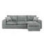 Canapé modulaire moderne 107 po avec méridienne réversible de 107 po Boucle