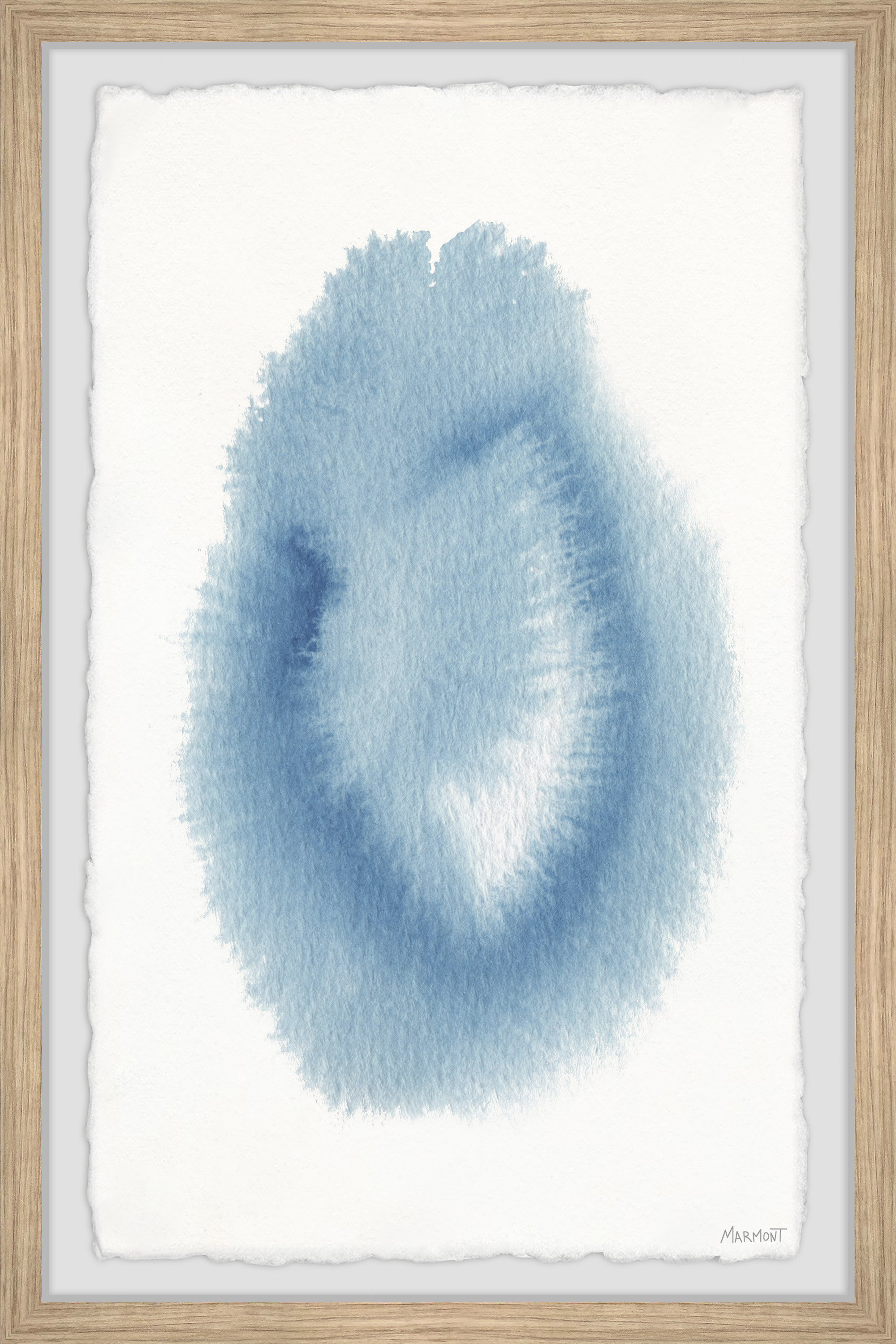 Brayden Studio 'Amazing Blue Ink' - Picture Frame Painting Print on ...