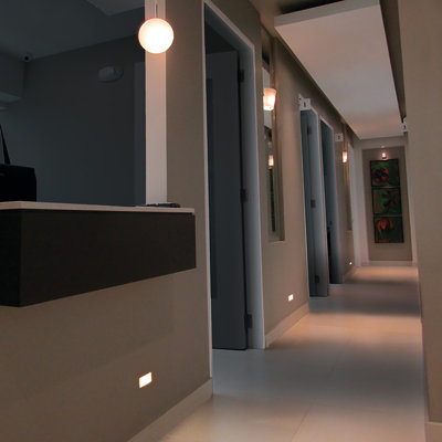 White Integrated LED Step Light