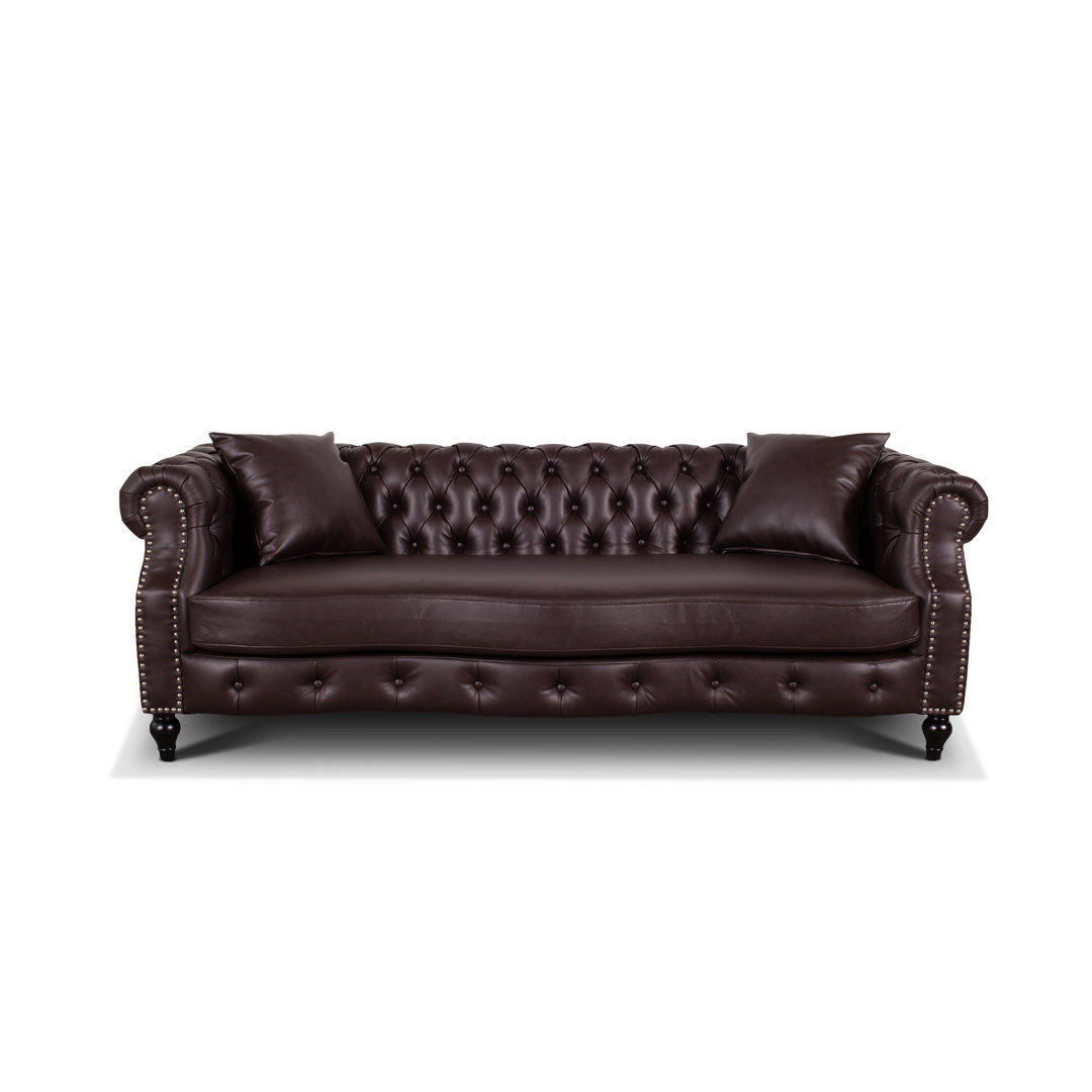 3-Sitzer Sofa Mogadore aus Kunstleder