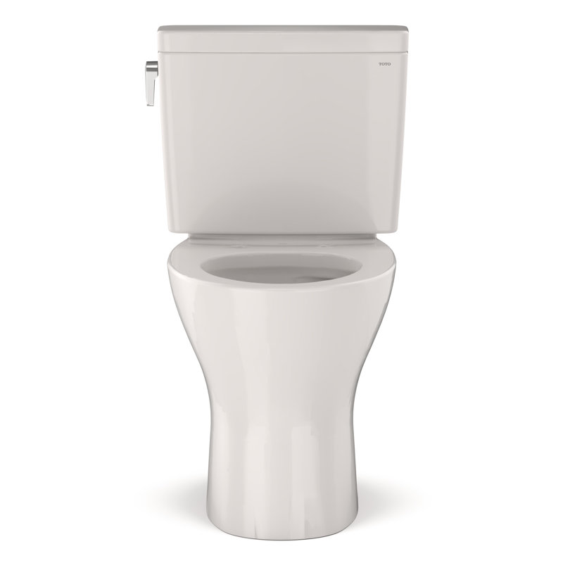 Drake® Dual-Flush Elongated Two-Piece Toilet (Seat Not Included), Colonial White