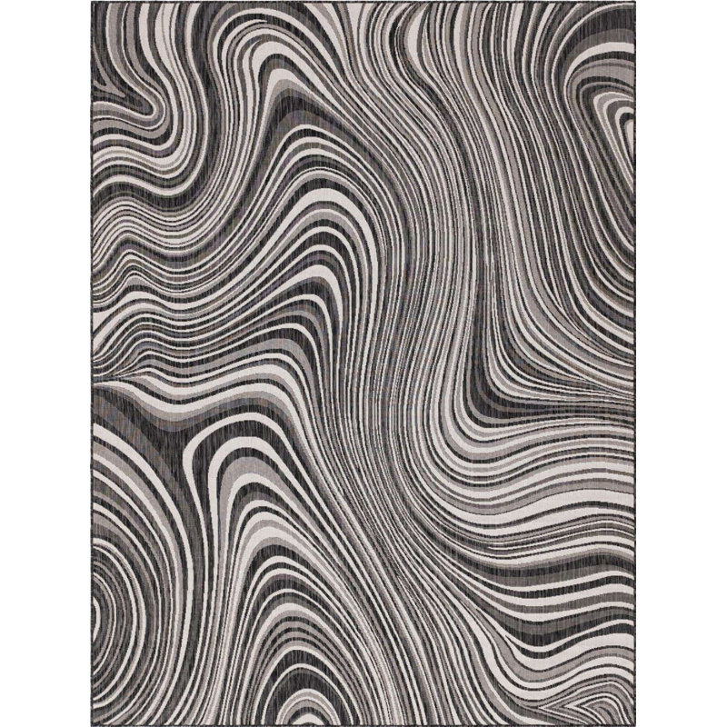 Tapis extérieur Iris couleur pierre, Rectangle 9 pi x 12 pi