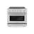 ZLINE 36 in. Paramount Induction Range with 5 Element Cooktop and Electric Convection Oven-120165288
