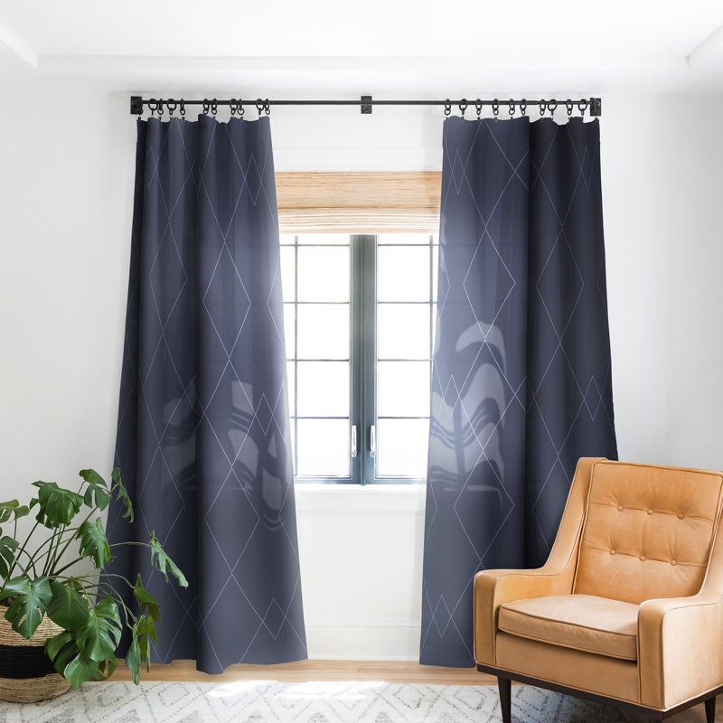 Rideau occultant en polyester Yeila, L 50 po x L 84 po