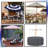 Heavy Duty Multipurpose Waterproof Outdoor Round Dining Table & Chair Set Cover with Umbrella Hole-2090469641-2090469681
