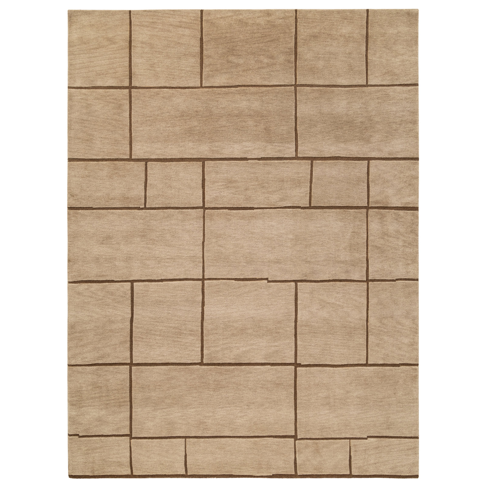 Hand-Tufted Wool Rug, Neutral, 8'9x11'9