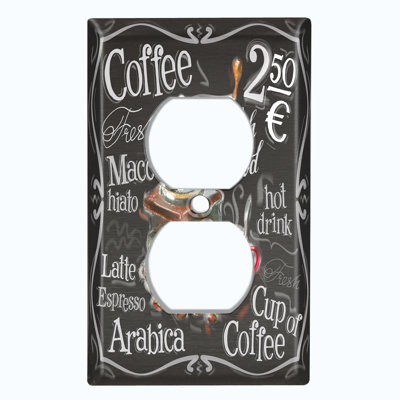 Food & Beverage Themed 1 - Gang Duplex Outlet Standard Wall Plate