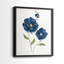 Coquelicots bleus - reproduction encadrée de qualité supérieure - prête à être accrochée - aucun clou requis - aucun clou requis-671805635-671805639