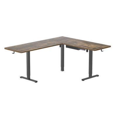 XL Electric Height Adjustable Corner Standing Desk by Mount-it