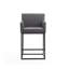 Tabouret de bar en cuir Vegan-840680095-842983107