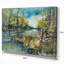 « bouleau forest river », reproduction sur toile tendue-814314966