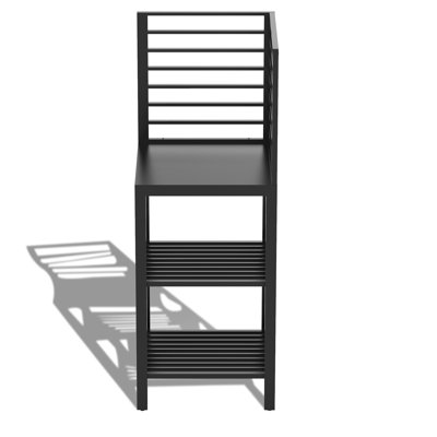 Îlot d'armoire extérieur en aluminium: zone de préparation des aliments, housse de protection, profondeur de 19,91 po x largeur 57,08 po, comptoir d'îlot de préparation: niveleur réglable, hauteur, gris