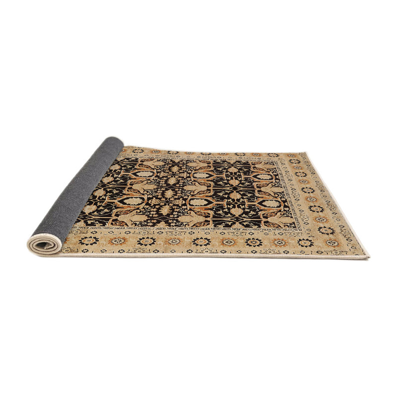 Tapis oriental beige / noir Scalli, Rond 5 pi