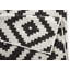 Malta - Indoor & outdoor rug, flat weave, living room, balcony, terrace, geo pattern - black cream-25281468