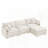 3-Seater Comfy Cloud Couches With Movable Ottoman-366881470