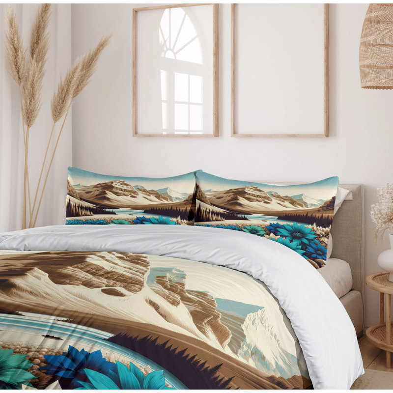 Microfiber Duvet Cover Set, King Duvet Cover + 2 Standard Shams