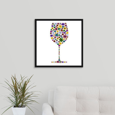 « wine glass party ii », peinture sur toile