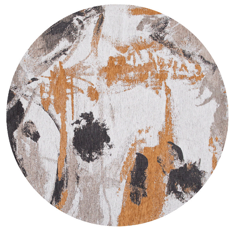 Abstract Area Rug, Round 240cm