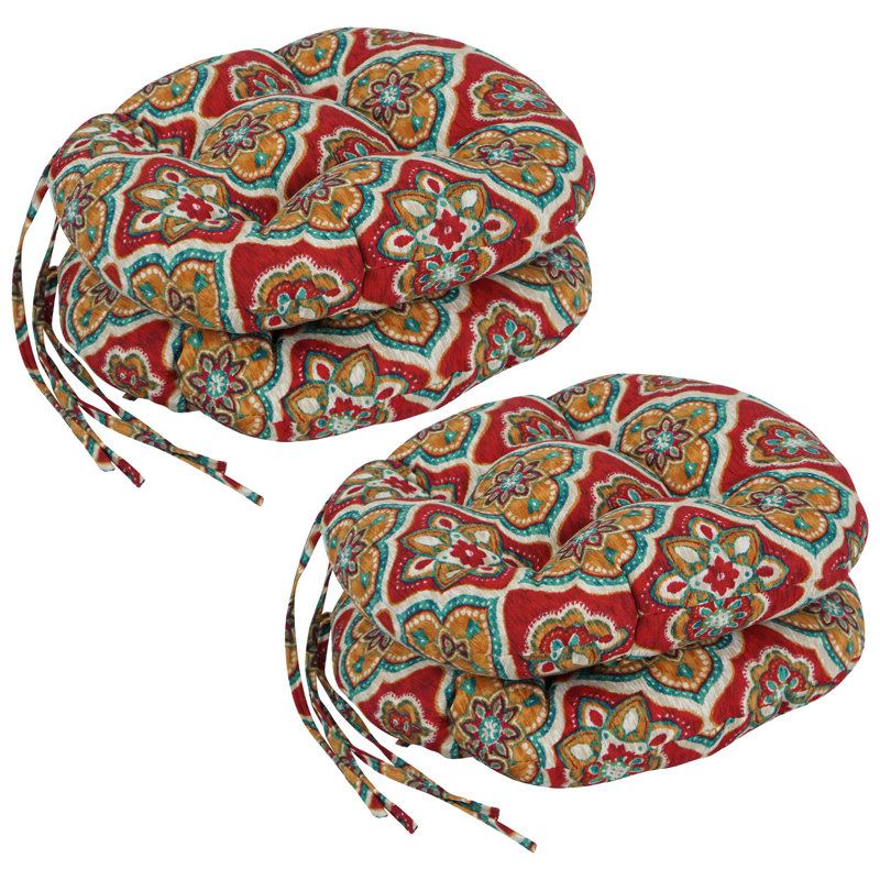 Outdoor 3.5'' Dining Chair Seat Cushion, Adonis Jewel