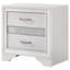 Table de chevet blanche 2 pour chambre à coucher avec Secret Place - écrin moderne caché-108474276