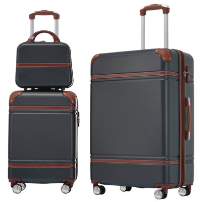 3-Piece Hardshell Spinner Luggage Set with TSA Lock