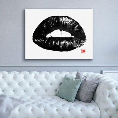«Bouche» par Pechane, art mural sur toile